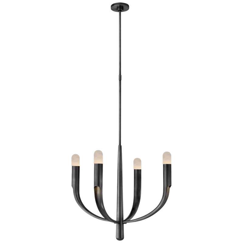 Verso 4 - Light LED Chandelier, Bronze