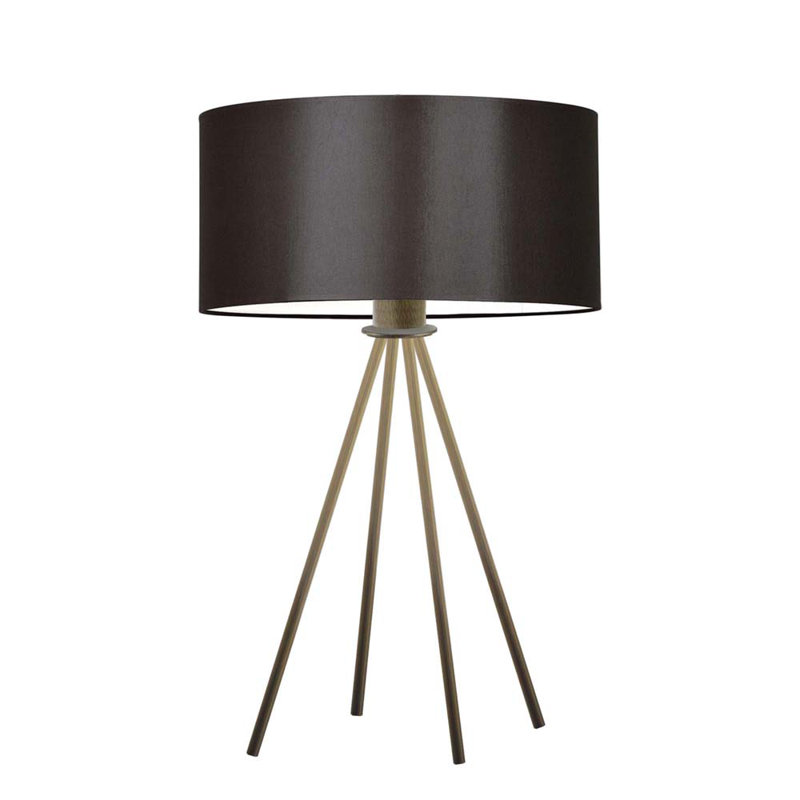 Arneshia Metal Table Lamp, Brown, Antique (Old) Gold
