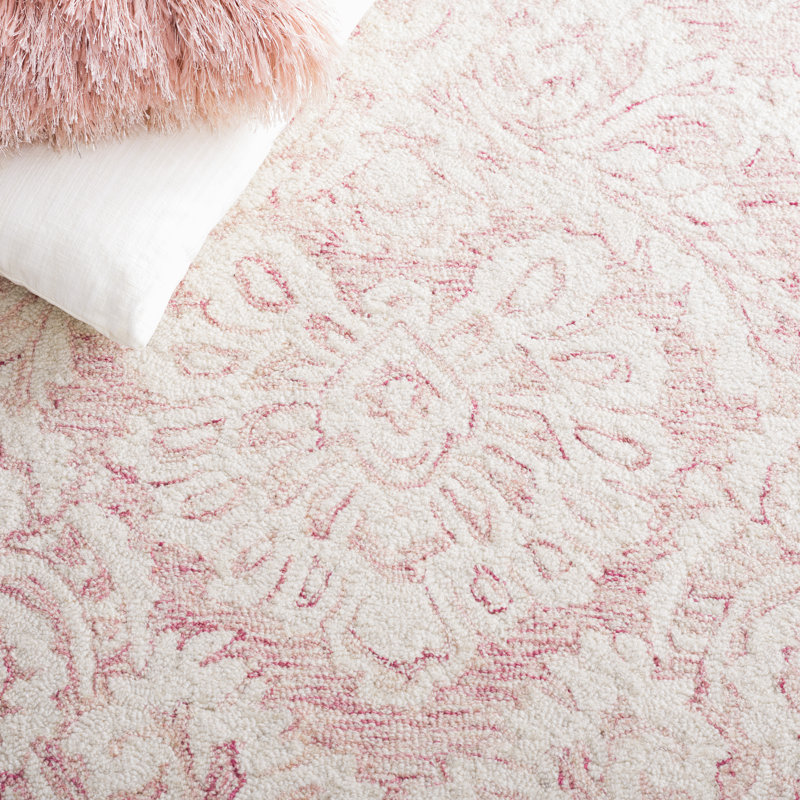 Annig Hand Tufted Wool Damask Rug, Runner 2'-3 x 6'