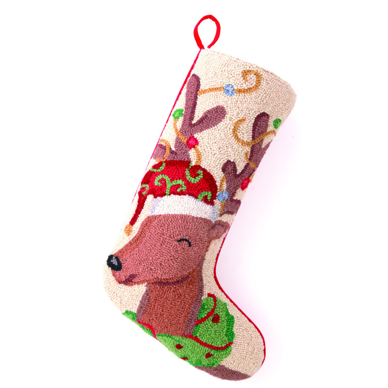 Castanon Reindeer Hook Stocking