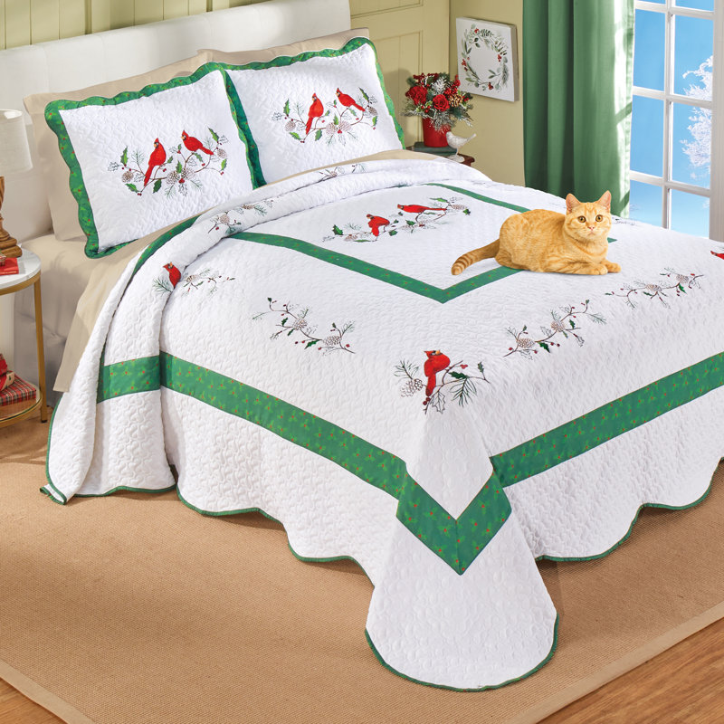 Couvre-lit Cardinal Holly, Ensemble de courtepointe simple