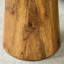 Table basse ronde de 19,6 po de diamètre, grain de bois naturel, hauteur de 18,8 po, diamètre de glissement, grain, texture délicate, assemblage rapide