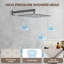 Système de douche mural 12 "à 3 fonctions avec 6 jets pour le corps à pression équilibrée ACL 12"-105525099