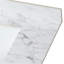 Dessus de meuble-lavabo 37 po x 22 po, dessus de meuble-lavabo en pierre frittée Carra White