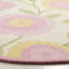 Claro Floral Handmade Tufted Area Rug in Pink/Ivory-21773855