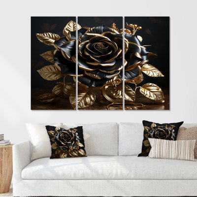 Dalhem - Rose Wall Art Decor Set