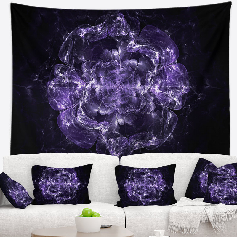 Tapisserie florale, H 78 po x l 92 po