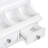 31.7" Floating Hall tree with HD Mirror & 15-Storage System (Shelves+Pockets+Drawers+Hooks), Multi-Scenario Wall Organizer