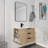 Jexby 30" Single Wall Mounted Bathroom Vanity with White Resin Sink Top-1669459897