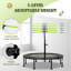 Albricus Freeport Park ft Round Fitness Trampoline with Handlebar