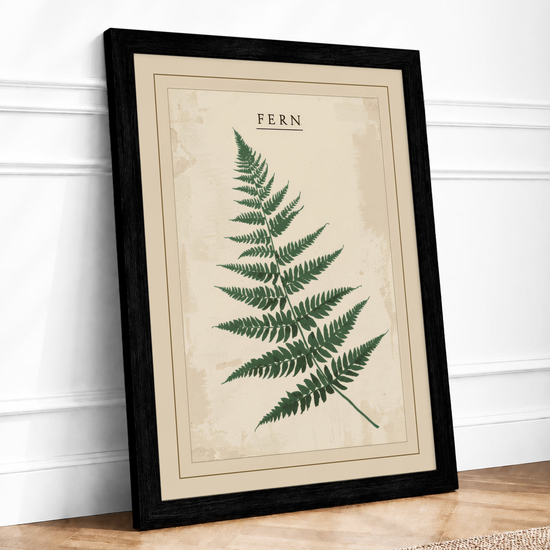 Fern Frond Botanical - Framed Print