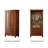American Retro Light Luxury Brown Wardrobe