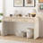 Modern Console Table,Entryway table,Hoyer table with Two Top Drawers-101637041