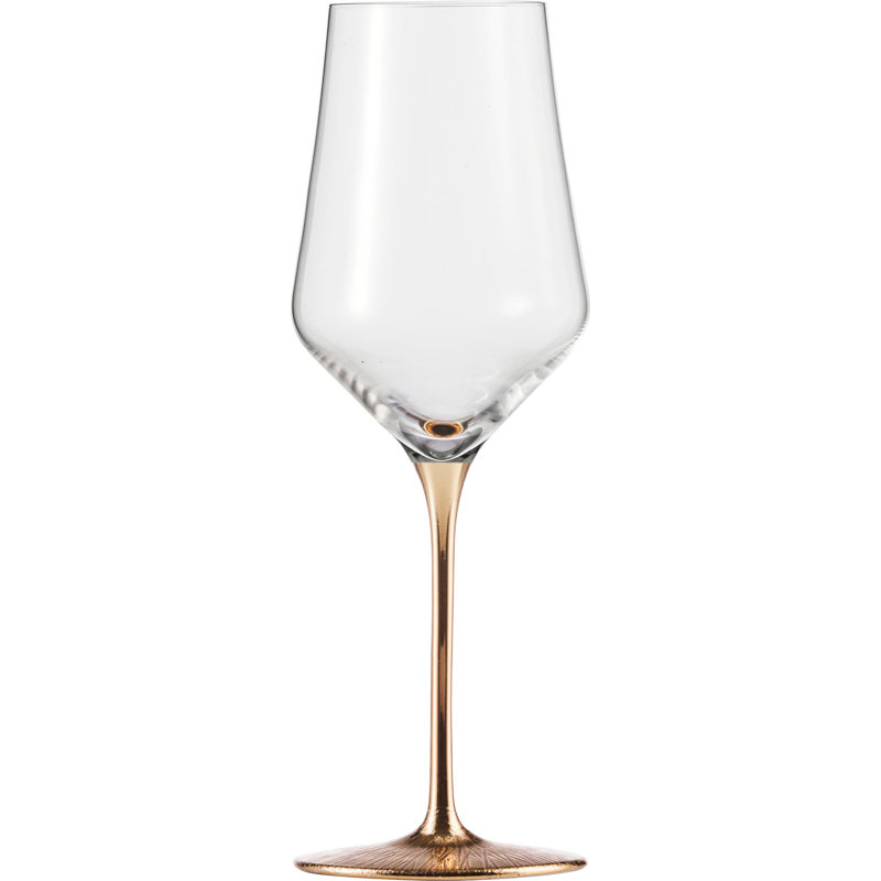 Erikson 380ml White Wine Glass Set, Gold