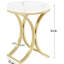 Table d'appoint pour canapé polyvalente, table de bout ronde chic, table basse étroite