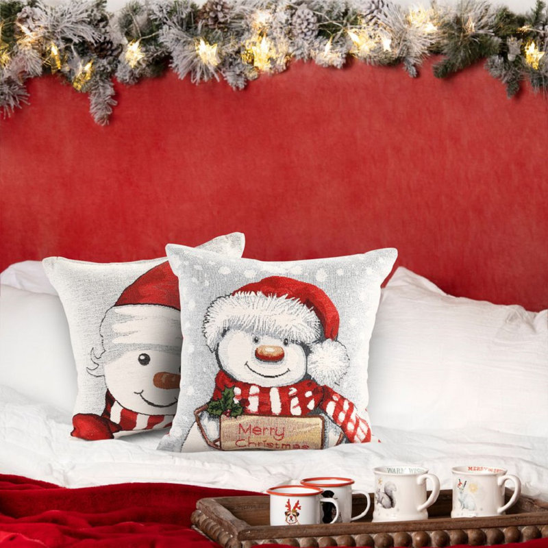 Sligo Cotton Patchwork Square Euro Cushion, 43 x 43