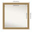 Carter Dark Gold Non-Beveled Wood Framed Bathroom Wall Mirror-119688611