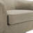 Applewold Upholstered Light Brown Cotton Blend Swivel Barrel Chair with Solid Wood Base-1684772857