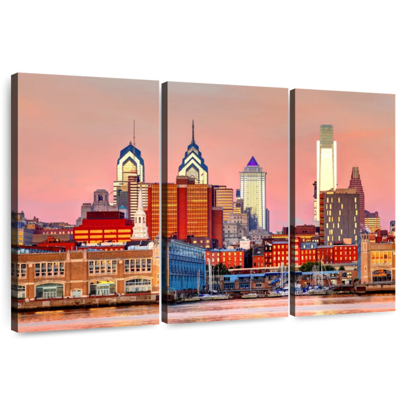 Nicci Philadelphia Sunset Hues, H 48 po x l 74 po