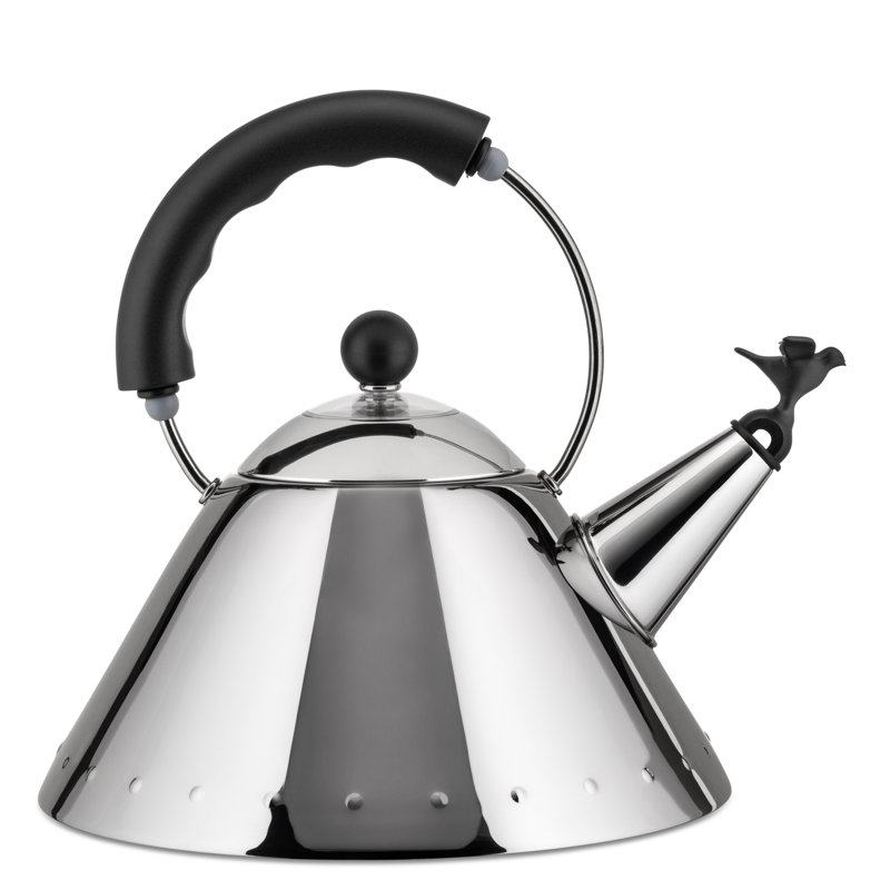 Whistling Kettle, Black, 8.07″ H x 7.88" W