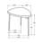 Triangular Solid Wood End Table