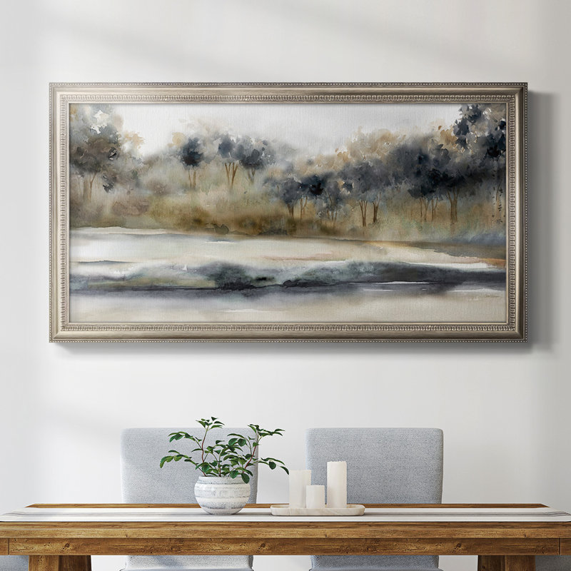 «Hiawassee Silent River», reproduction d'un seul cadre photo sur toile, H 21 po x l 37 po x P 2,5 po
