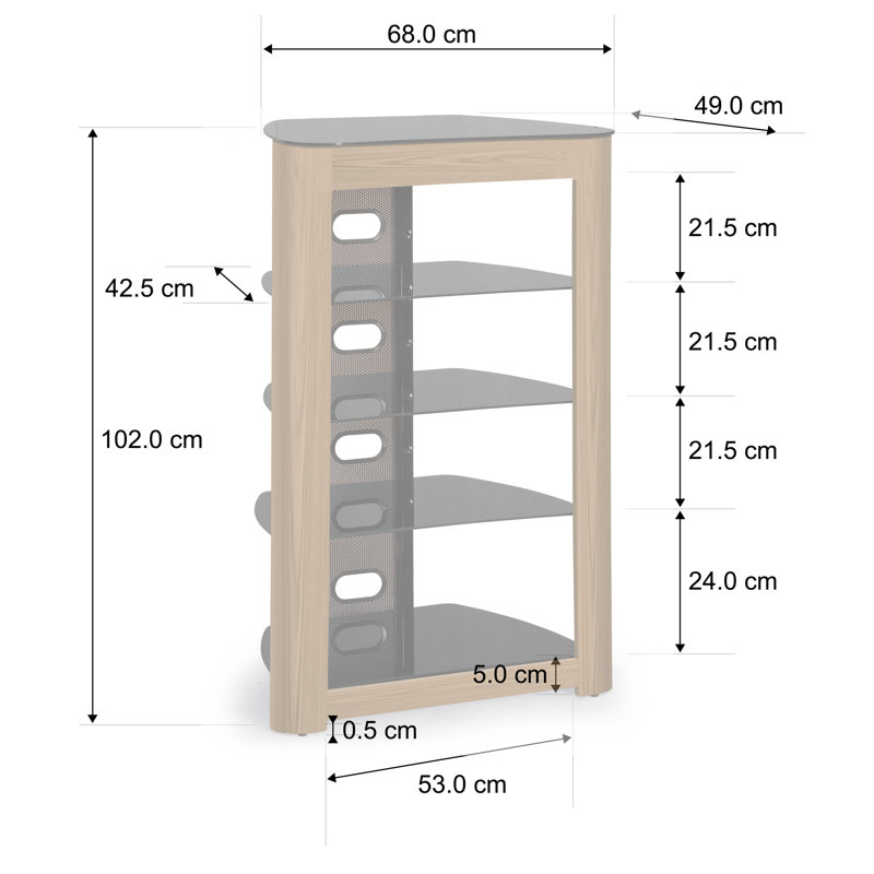 Kashena Entertainment Centre for TVs up to 24", Oak