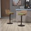 Ensemble de 2 tabourets pivotants, chaises de hauteur réglable avec repose-pieds pour la cuisine ou la salle à manger,-882439560