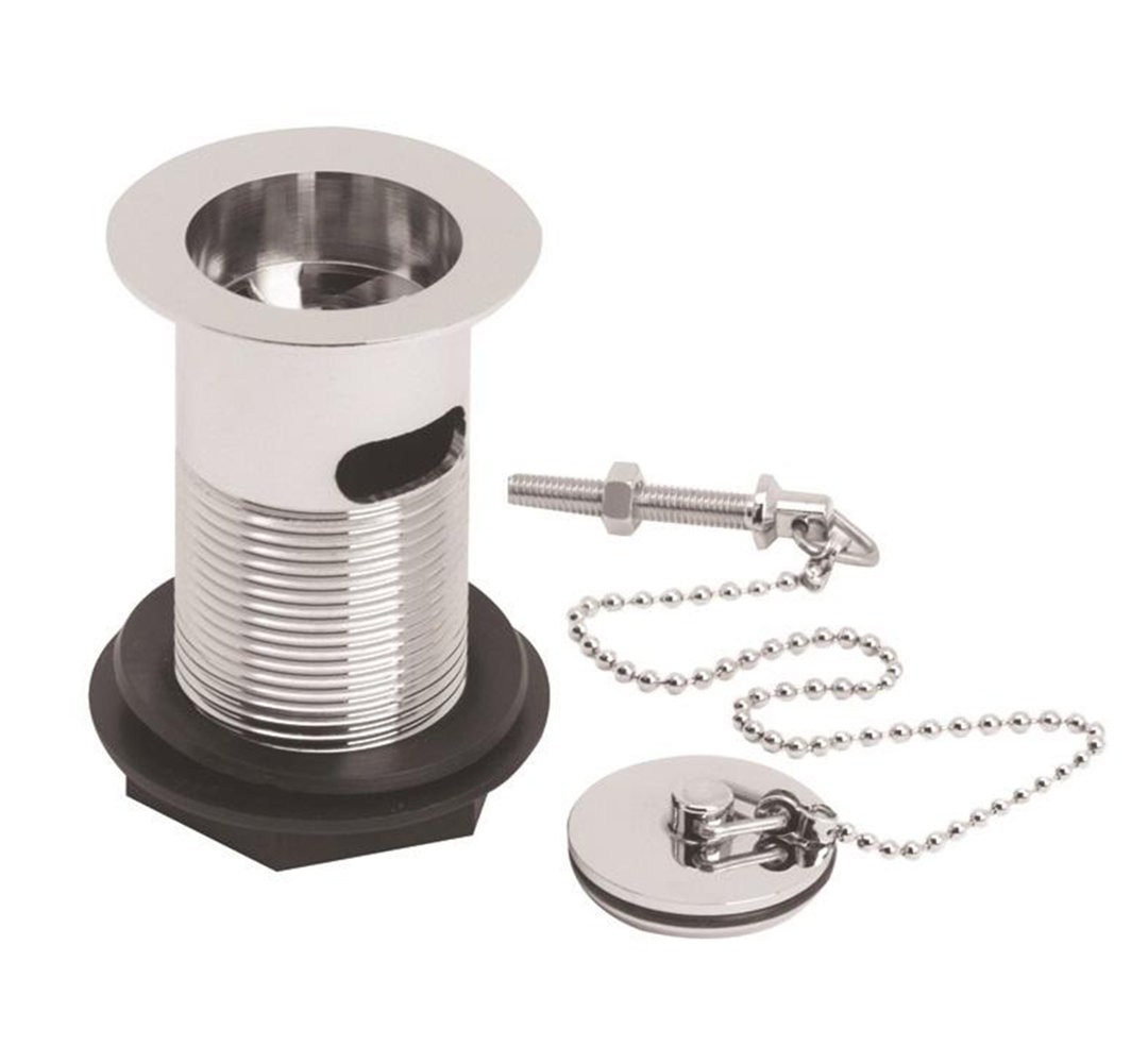 Wastes & Extras 6cm Chain and Stopper Basin Waste