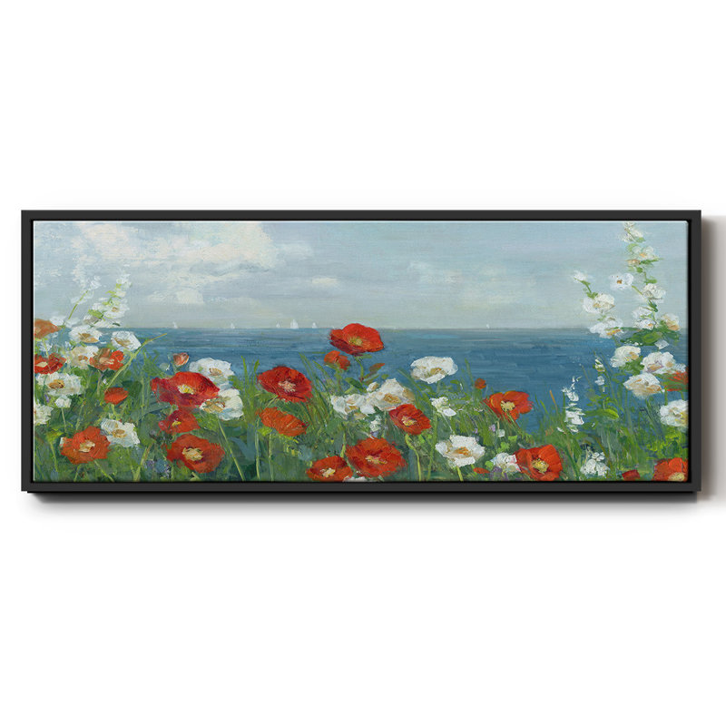 Through the Flowers- Framed Canvas, 24" H x 60" W