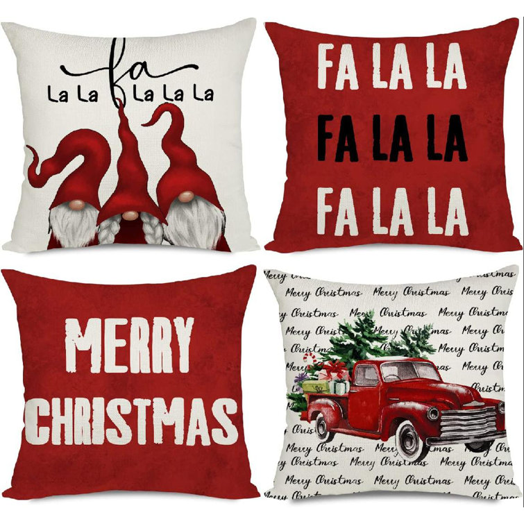 Better Homes & Gardens, Holiday Truck Chenille Pillows, 18 x 18