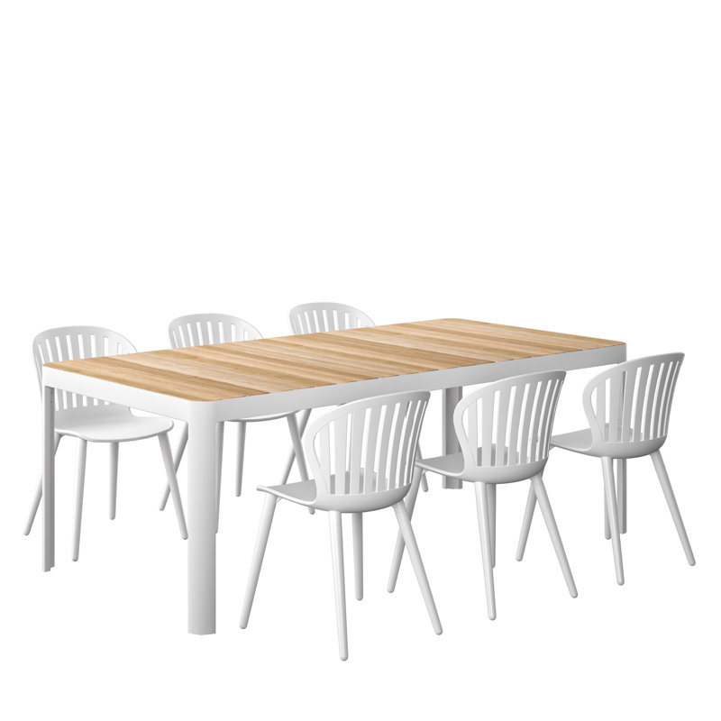Ensemble repas d'extérieur 7 pièces Lujane