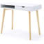 Bureau avec finition blanche et bois
