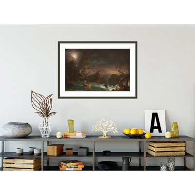 Le voyage de la vie: la virilité par Thomas Cole, impression giclée sur cadre