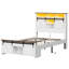 Cadre de lit simple avec porte de grange coulissante Farmhouse-1115433646-1115433647
