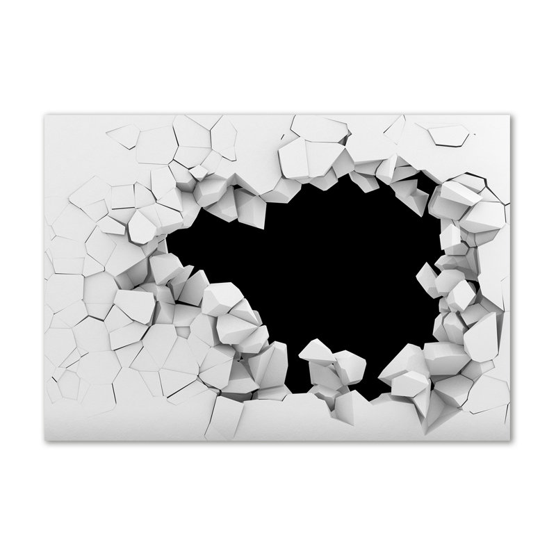 A Hole In The Wall - No Frame Print on Canvas