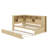 Twin Size Wood Daybed With Shelves, USB And Trundle-1889064247