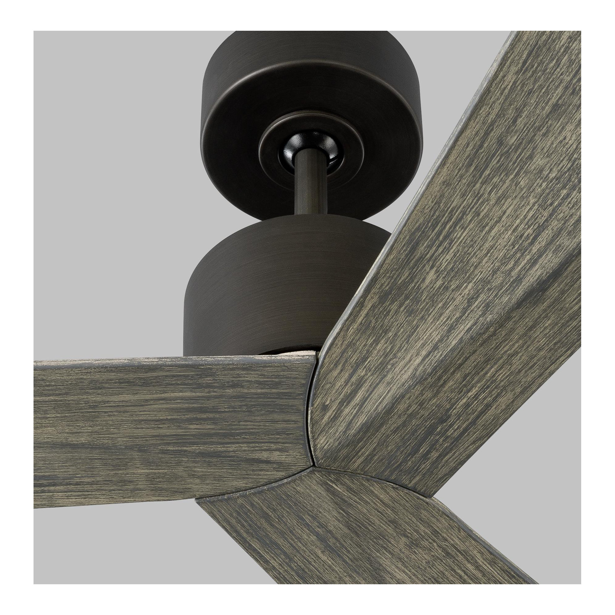 Mirage 60'' 3 Blade Ceiling Fan, Aged Pewter/Light Gray Weathered Oak, 52"