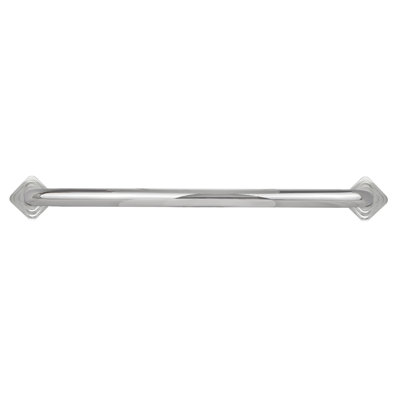 Barre d'appui 18 po Monarch Designer avec brides carrées, acier inoxydable satiné