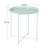 Small Round Side Table with Removable Tray, Folding Accent Table for Bedroom, Balcony, and Garden-36557417