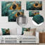 - Art mural abstrait spirales en métal-2000684596