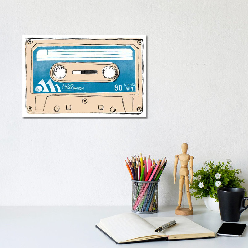 Mix Tape III by June Erica Vess - Wrapped Canvas Gallery-Wrapped Canvas Giclée, 20.32 cm H x 30.48 cm W