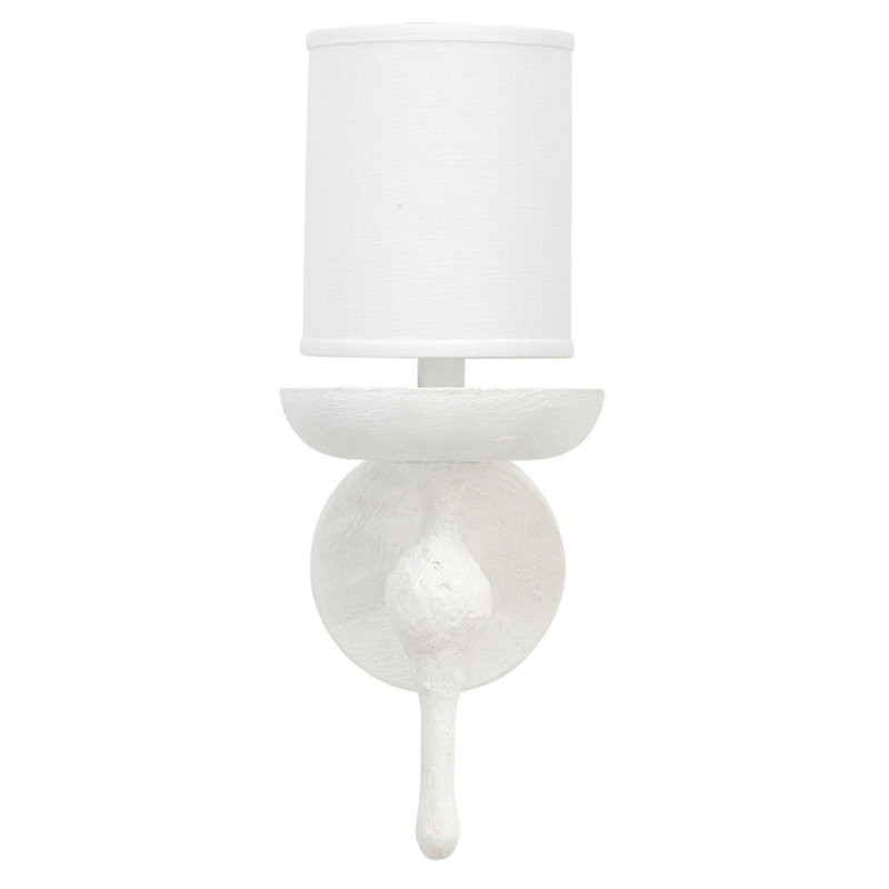 Damarrion Armed Sconce, White