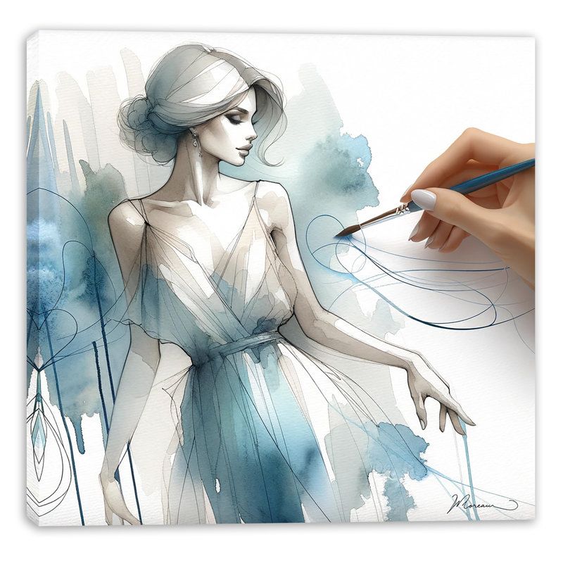 Art mural sur toile tendue Artistic Grace, H 12 po x l 12 po x P 1 po