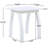 Weather - White Pu Side Table Of Wood, 19 Inch Length, Stable For Decor Items Wood End With 200Lbs Weight Capacity, Suitable , Bed, And Hallway, Easy Assembly-759474737