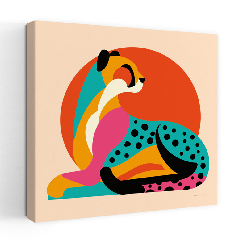 Safari Safari IV, art animalier contemporain, H 36 po x l 36 po