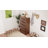 45.1"H × 23.6"W Fluted 5-Drawer Dresser, Single Drawer Storage Cabinet, Wooden Storage Organizer