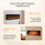 Metro Lane Black Electric Fireplace with 5120 BTU-1347019187