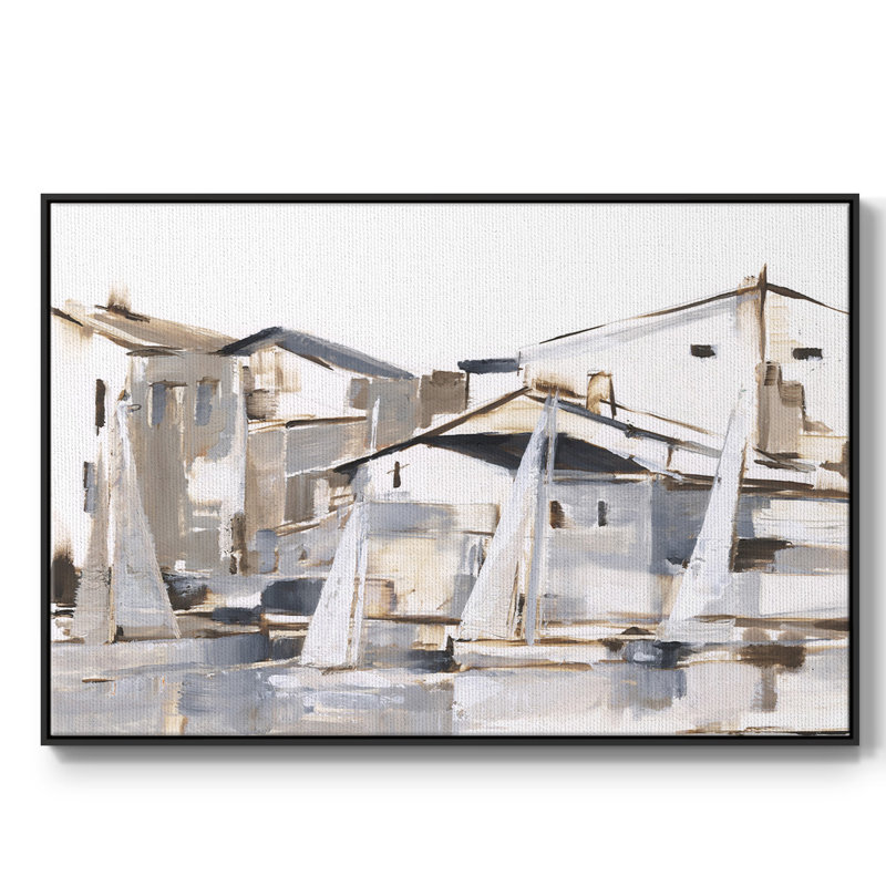 «Right Conditions I», reproduction sur toile encadrée, H 25 po x l 37 po x P 2 po, Noir