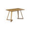 Torpoint 4 Person Dining set - a Rectangular Plastic Dining Table with Wooden Legs and a Set of 4 Faux Leather Cushion Padded Dining Chairs for Dining Room - Modern Dining Table Set-1285693998-1285693993